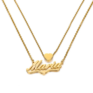 Trendy Handmade Name Pendant Heart Letter Choker Women Men Engraved Best Friend Gift Idea Custom Necklace Jewelry