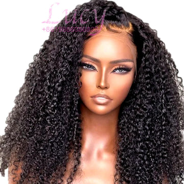 100% HUMAN HAIR Straight 13x4 Transparent Lace Human Hair Wigs,12a Raw Human Hair Burmese Curly HD Full Lace Wig