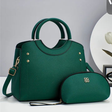 Women Fashion Bag Solid Color Casual Large Capacity Handbag