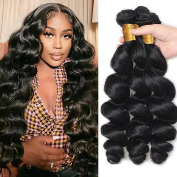 Loose Wave Bundles Brazilian Human Hair Weave Bundles 3/4 Bundles Deal Top Quality Human Hair Extension