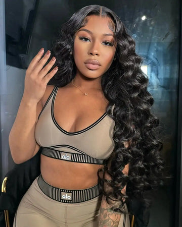 200 Density curly human hair wig For Black Women 13x6 Hd Lace Frontal Wig 30 Inch Brazilian 13x4 Loose Deep Wave Lace Front wig