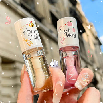 Peach Milk Honey Lip Oil – Moisturizing Lip Gloss for Dry Lips