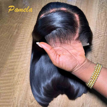 300 Density 13x6 HD Lace Frontal Bob Gluless Wig Human Hair 100% Bone Straight Short Human Hair Wig 5x5 Hd Lace Closure Wigs