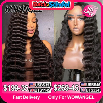 250% Loose Deep Wigs Glueless Wig Invisible 5x5 HD Lace Closure Wig 30 inch Melt Skins Human Hair Wigs Ready to Go Wig For Woman