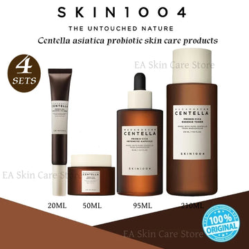 SKIN1004 Centella Korean Skincare Set – 4pcs Probio-CICA Toner, Serum, Cream & Eye Cream