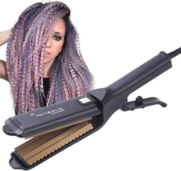 6 Teeth Hair Crimping Iron – Ceramic Corrugated Styling Tool for Volumizing & Fluffy Hairstyles