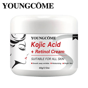 Kojic Acid + Retinol Cream – Anti-Aging Face Moisturizer for Bright, Smooth Skin