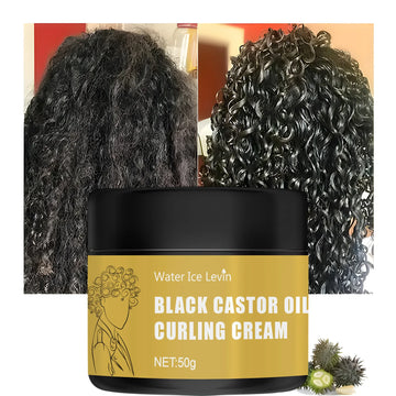 Black Castor Oil Hair Conditioner – Moisturizing Curl Definer & Repair Treatment for Dry Hair