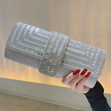 Evening Clutch Women Fashion Envelope Bag Prom Luxury Purse Sparkling Crystal Handbag Cocktail Party Handbag