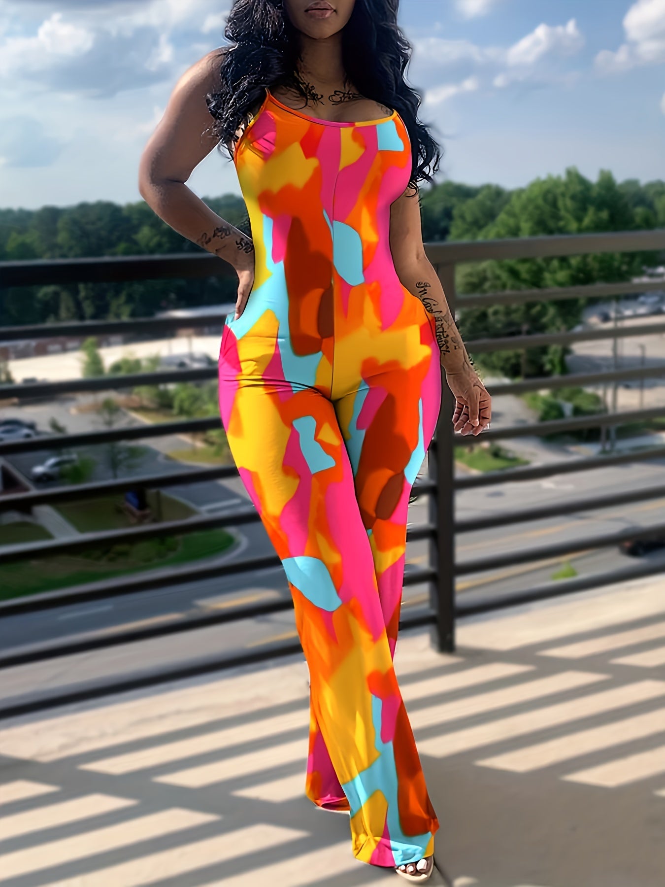 Spaghetti Strap Jumpsuit for Spring & Summer Wear
