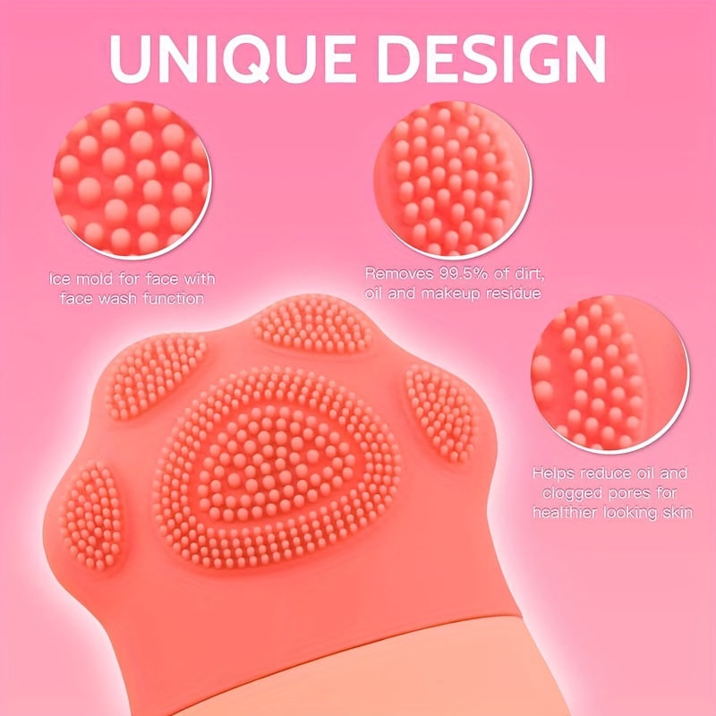 1pc Ice Roller For Face And Eye, Upgrated Ice Face Roller, Facial Beauty Ice Roller, Ice Facial Cube, Face Massage, Silicone Ice Mold For Face Beauty Puffiness Relief, Facial Massager, Ice Facial Roller Mold Cube, Kitchen Acc
