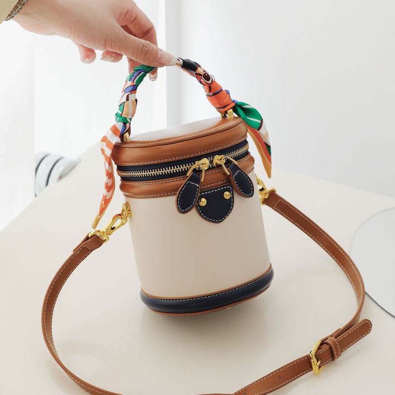 Bag, Scarf Decor Top Handle Bag, Stylish Crossbody Purse For Women