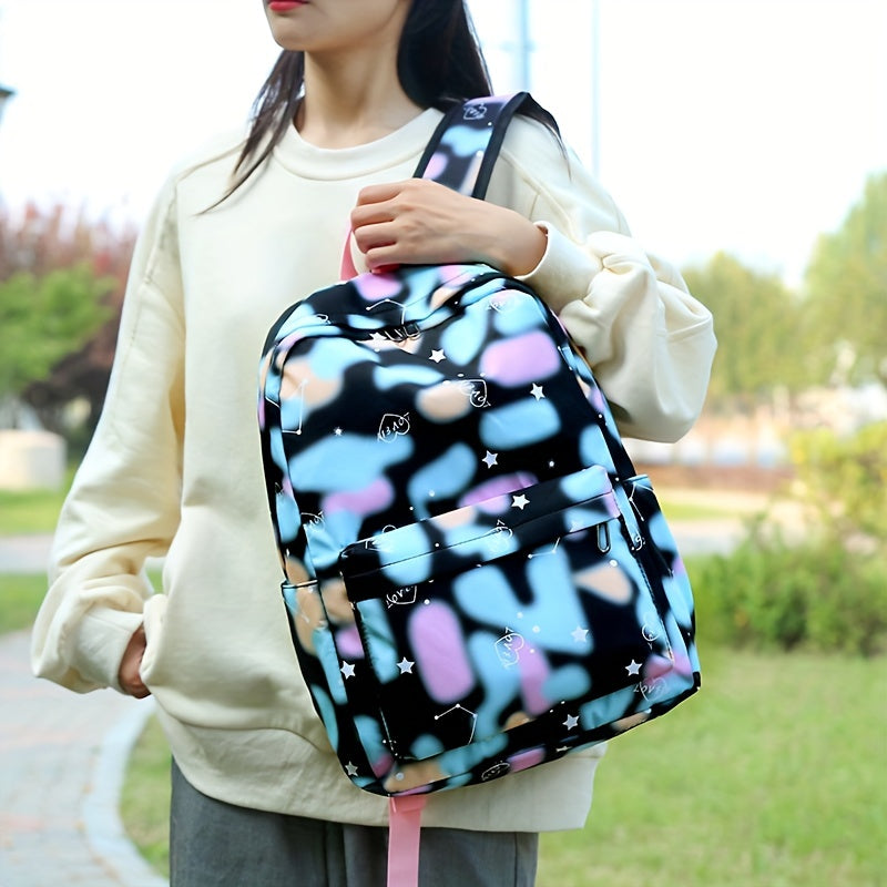 Backpack - Spacious School Bag with Insulated Lunch Box, Pencil Case, and Multiple Compartments for Organized