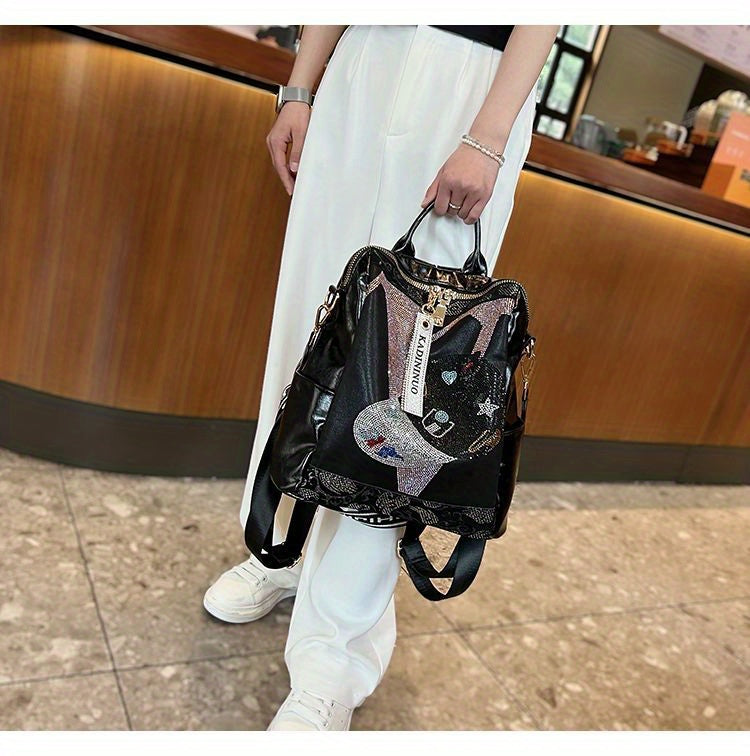 Backpack Purse, Fashion Laptop Daypack, Steampunk Shoulder Bag For School Travel