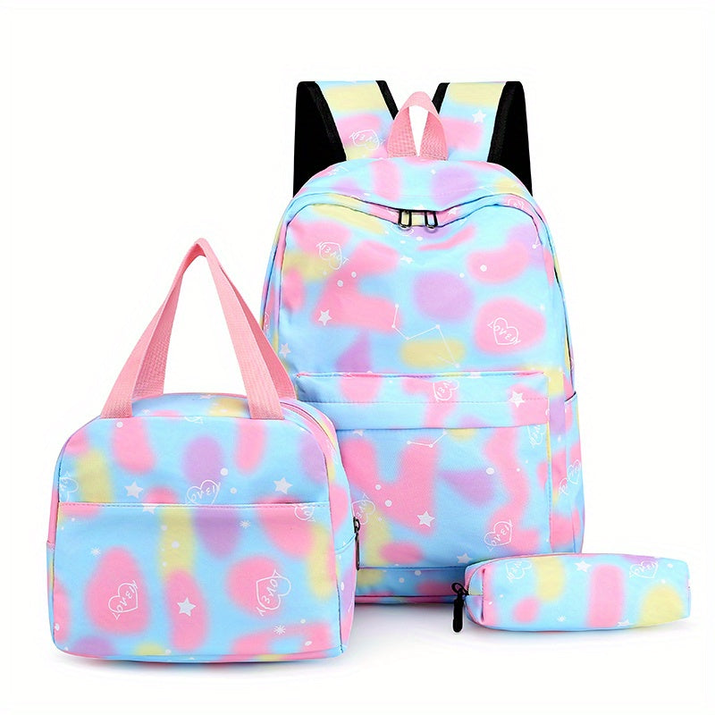 Backpack - Spacious School Bag with Insulated Lunch Box, Pencil Case, and Multiple Compartments for Organized