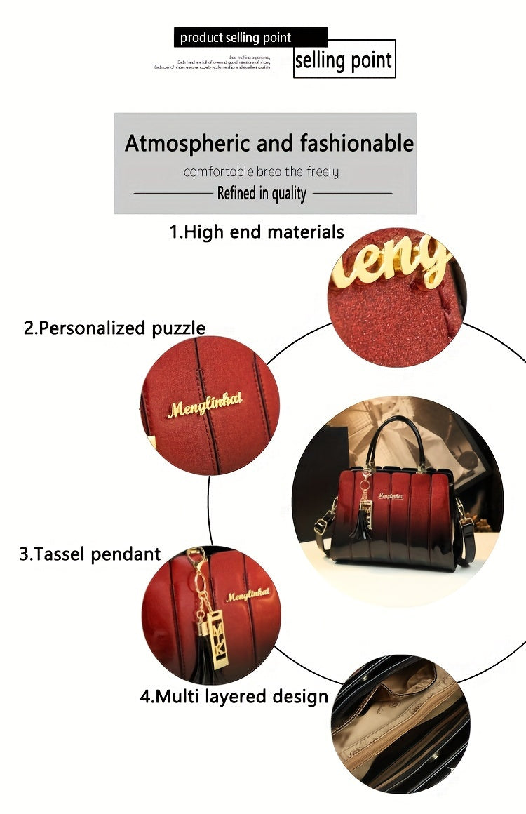 A Stylish And Versatile Shoulder Bag for Middle-Aged Women, Suitable for Various Occasions.