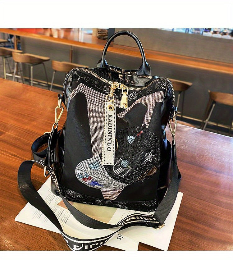 Backpack Purse, Fashion Laptop Daypack, Steampunk Shoulder Bag For School Travel