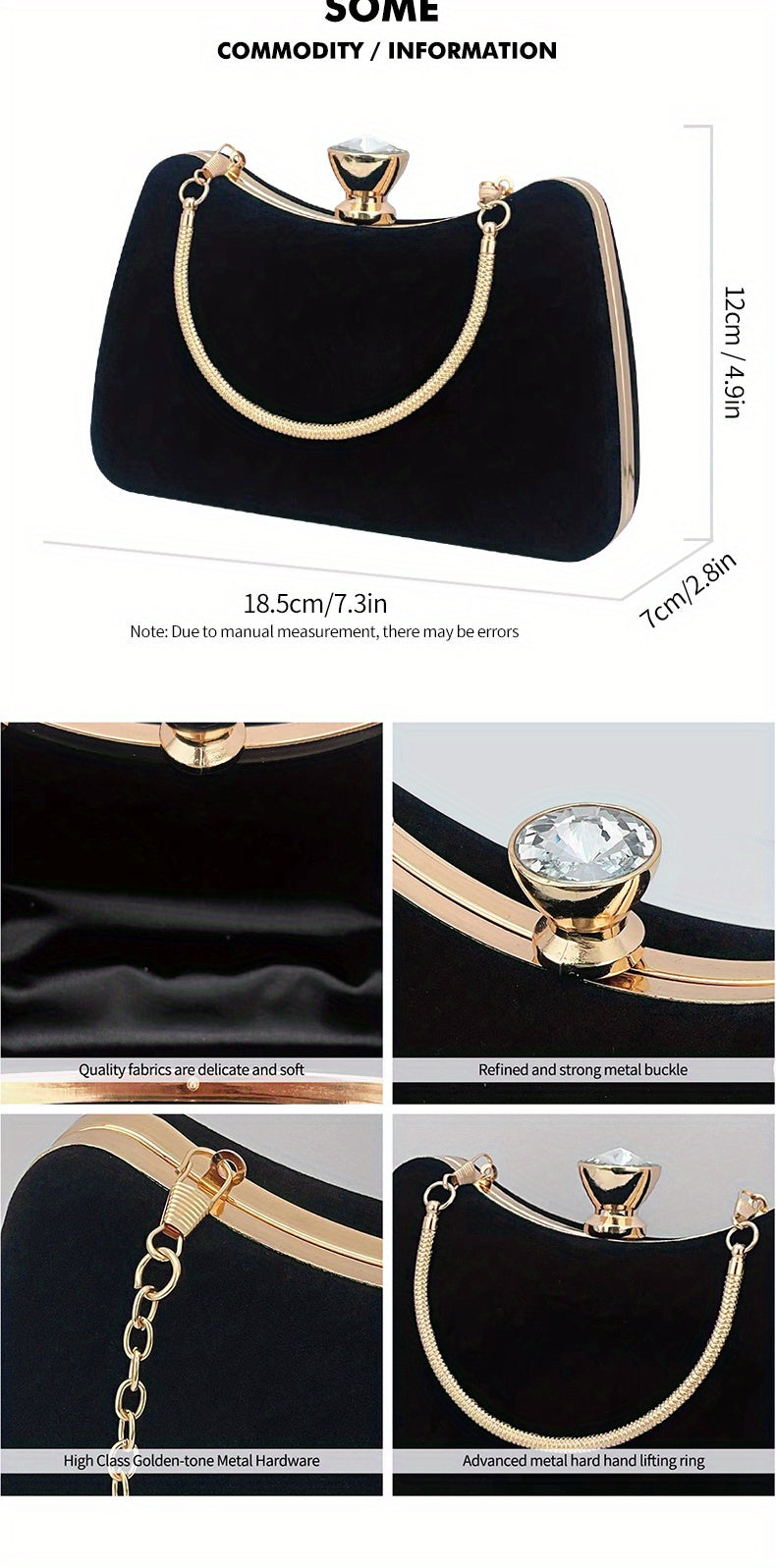 Evening Bag, Women's Clutch Purse, Elegant Handbags For Wedding Prom Party