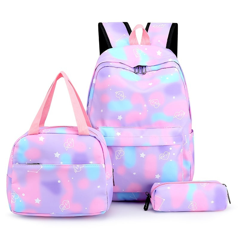 Backpack - Spacious School Bag with Insulated Lunch Box, Pencil Case, and Multiple Compartments for Organized