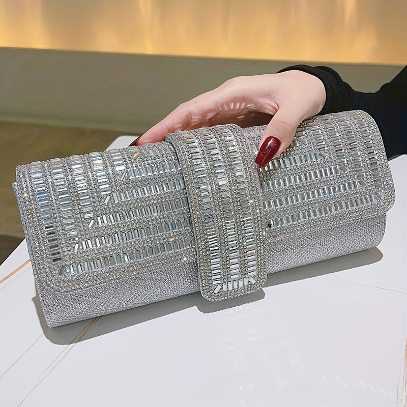 Evening Clutch Women Fashion Envelope Bag Prom Luxury Purse Sparkling Crystal Handbag Cocktail Party Handbag