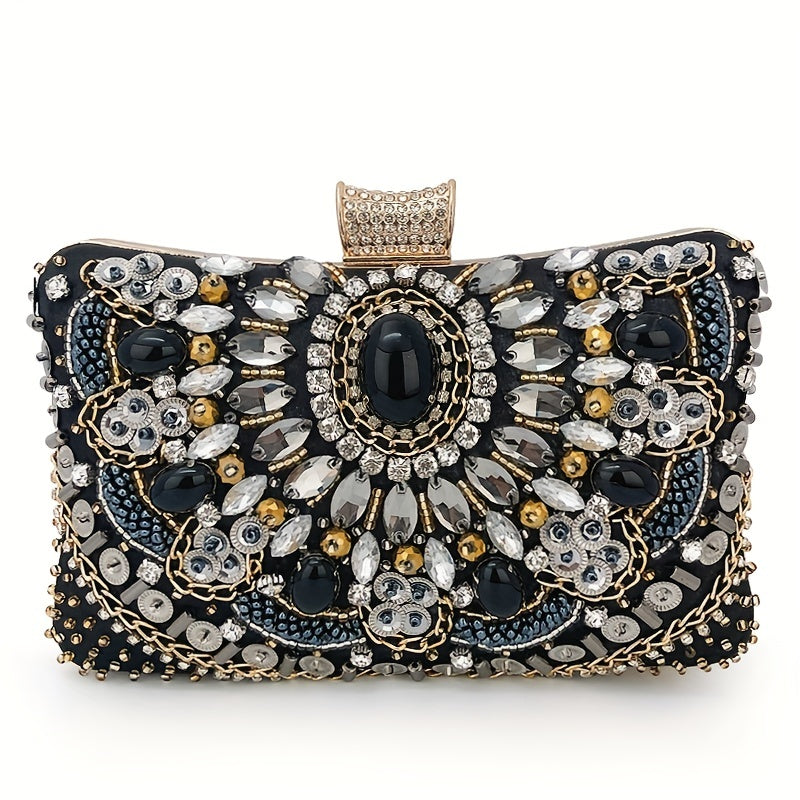 Evening Bag, Elegant Box Clutch Purse, Women's Wedding Handbags For Party Prom