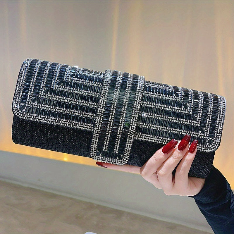 Evening Clutch Women Fashion Envelope Bag Prom Luxury Purse Sparkling Crystal Handbag Cocktail Party Handbag
