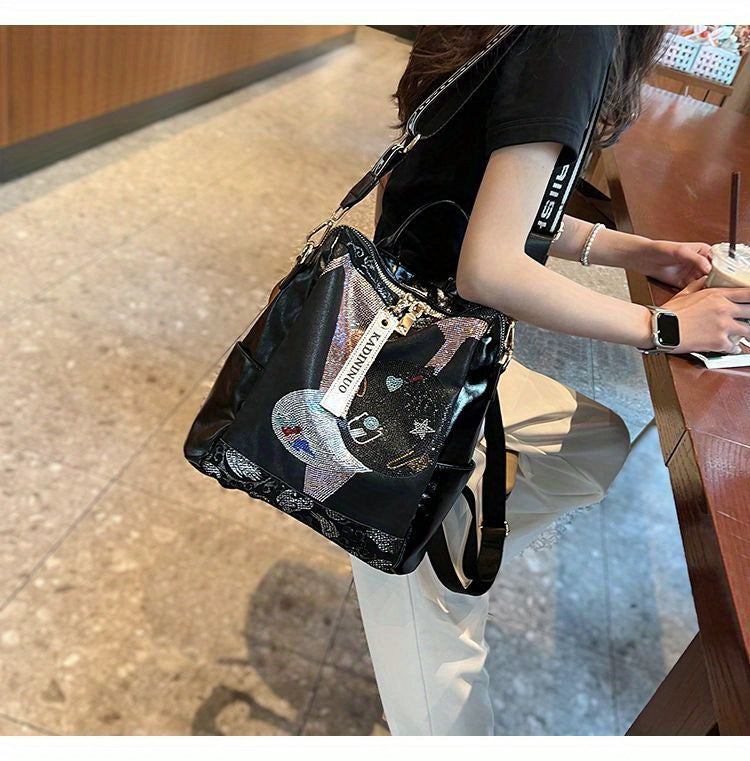 Backpack Purse, Fashion Laptop Daypack, Steampunk Shoulder Bag For School Travel