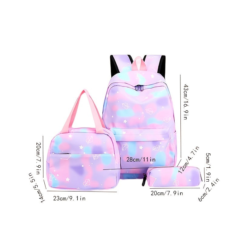 Backpack - Spacious School Bag with Insulated Lunch Box, Pencil Case, and Multiple Compartments for Organized