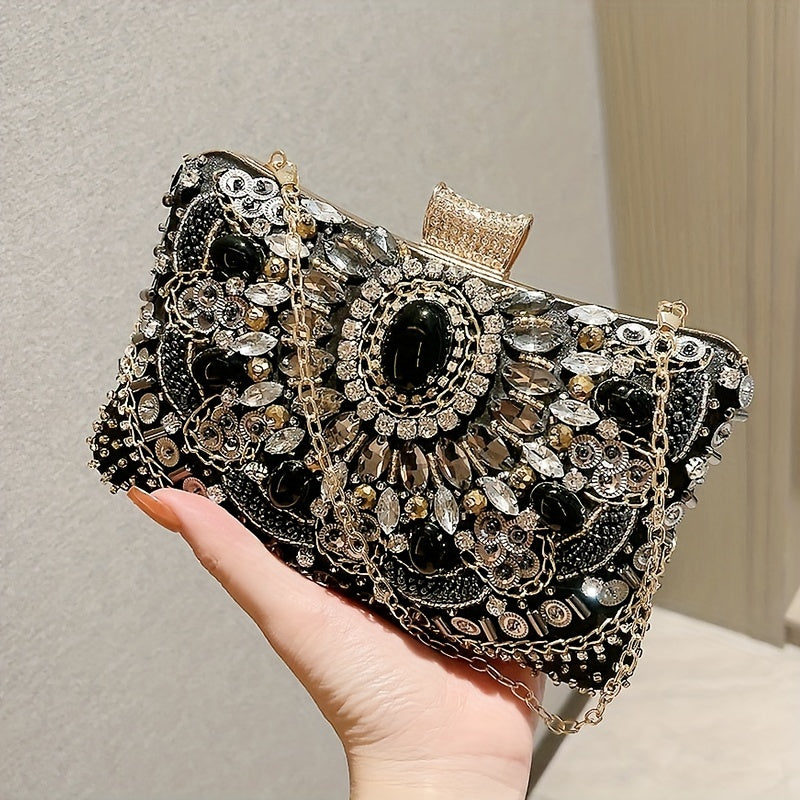 Evening Bag, Elegant Box Clutch Purse, Women's Wedding Handbags For Party Prom