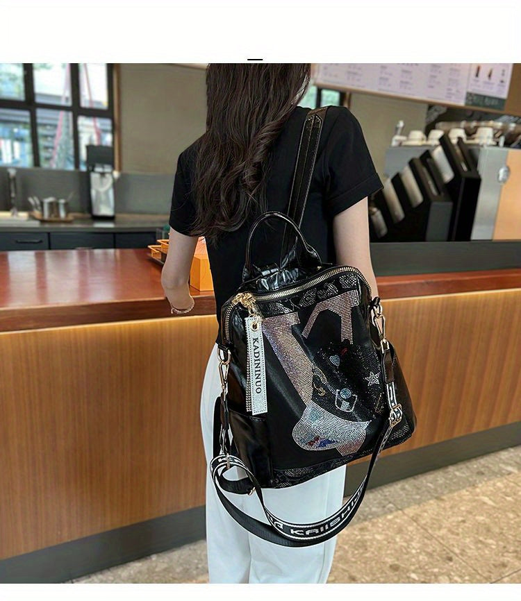 Backpack Purse, Fashion Laptop Daypack, Steampunk Shoulder Bag For School Travel