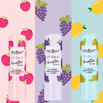 Moisturizing Lip Balm, 6 Fruit Flavors