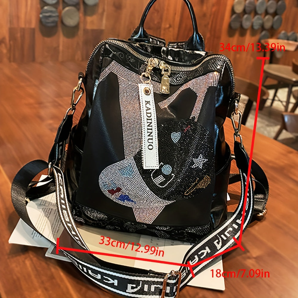 Backpack Purse, Fashion Laptop Daypack, Steampunk Shoulder Bag For School Travel