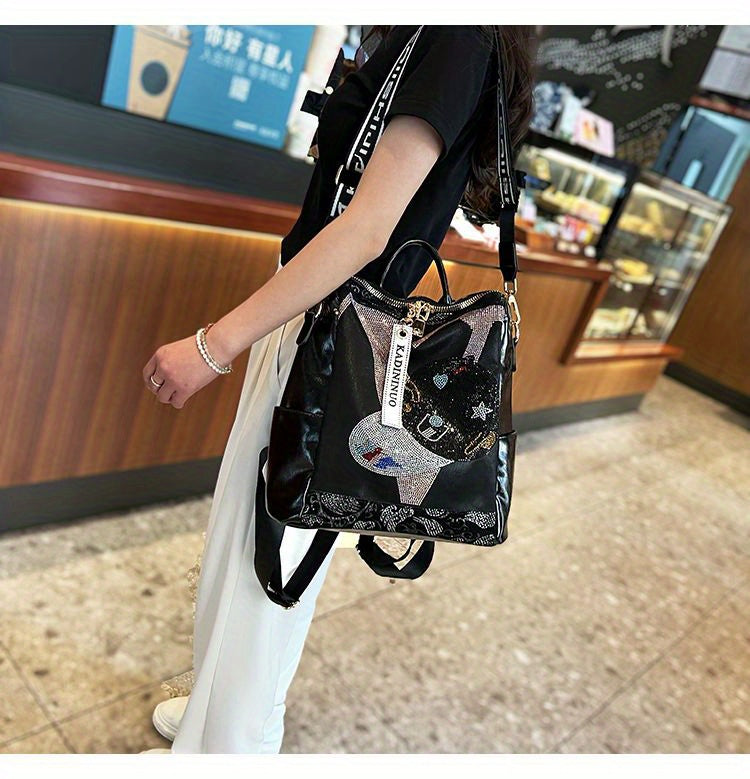 Backpack Purse, Fashion Laptop Daypack, Steampunk Shoulder Bag For School Travel