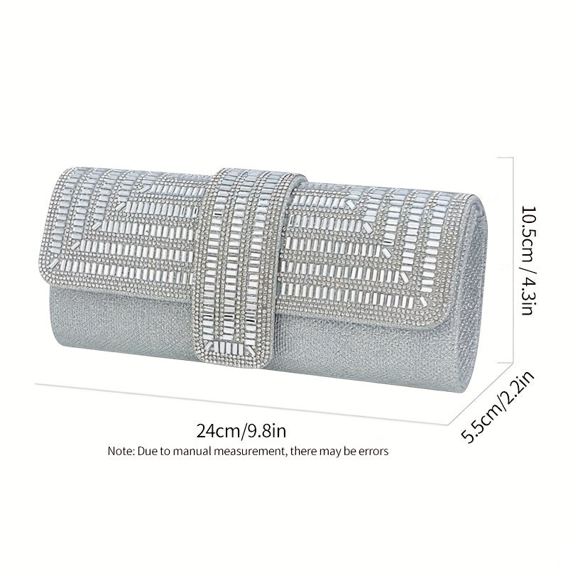 Evening Clutch Women Fashion Envelope Bag Prom Luxury Purse Sparkling Crystal Handbag Cocktail Party Handbag