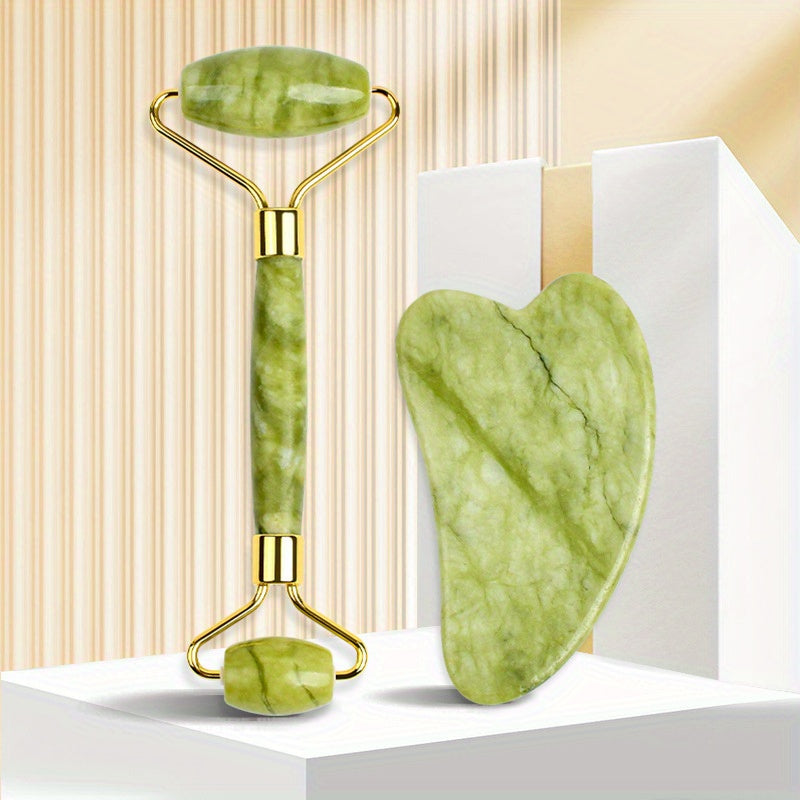 2pcs of Gua Sha Boards for Facial Massage, Specialized Tools for Beauty Salons to Slim The Face And Neck, Without Battery
