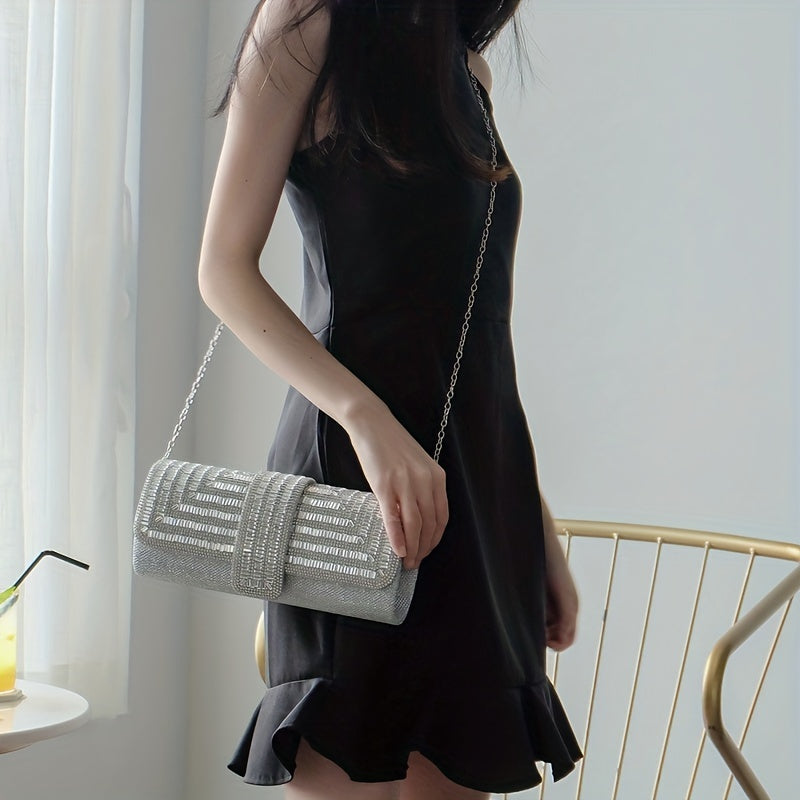 Evening Clutch Women Fashion Envelope Bag Prom Luxury Purse Sparkling Crystal Handbag Cocktail Party Handbag