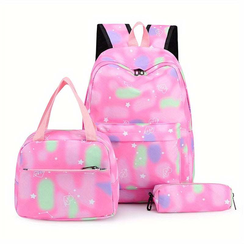 Backpack - Spacious School Bag with Insulated Lunch Box, Pencil Case, and Multiple Compartments for Organized