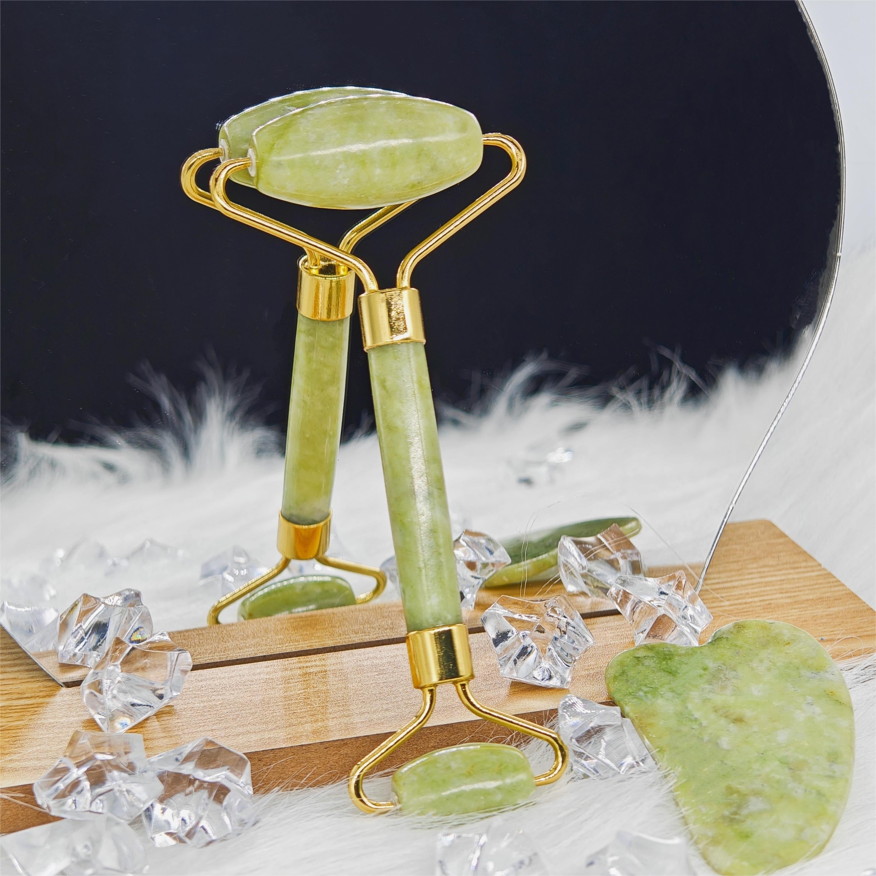2pcs of Gua Sha Boards for Facial Massage, Specialized Tools for Beauty Salons to Slim The Face And Neck, Without Battery