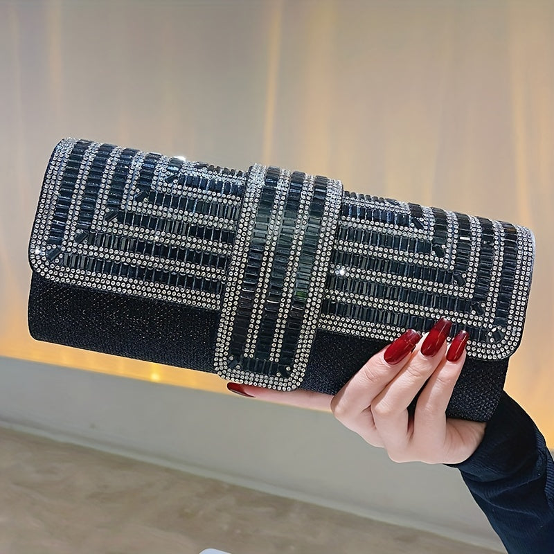 Evening Clutch Women Fashion Envelope Bag Prom Luxury Purse Sparkling Crystal Handbag Cocktail Party Handbag