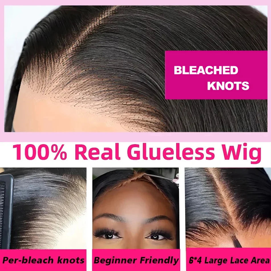 250 Density Wear And Go Deep Wave Glueless Wig Human Hair For Women 7x5 13x6 Hd Frontal Curly Lace Front Wigs