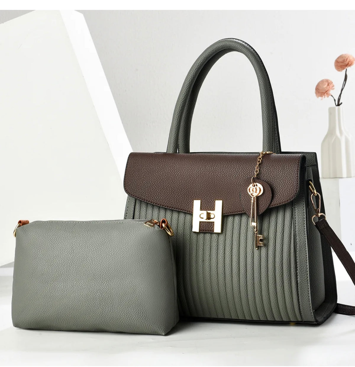 Women’s 3-Piece Handbag Set – Stylish Shoulder & Tote Bags
