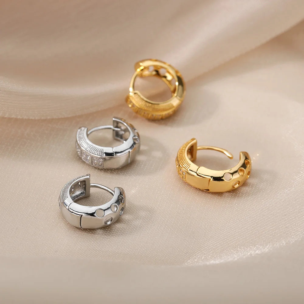 Cubic Zirconia Hoops for Women  Trend Jewelry