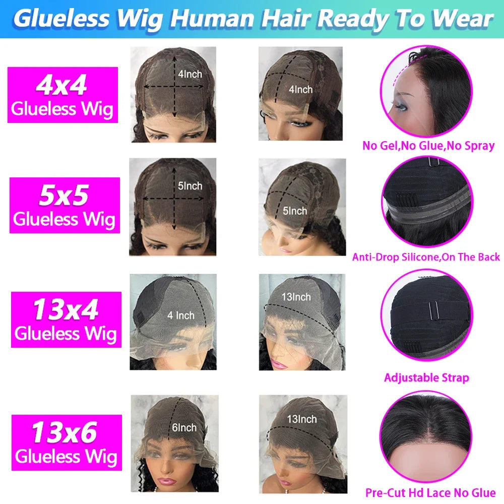 5X5 HD Lace Front Human Hair Wigs Pre-Plucked Kinky Curly Lace Wigs for Women Short Bob Curly Lace Wigs 250% Density 10"-14"