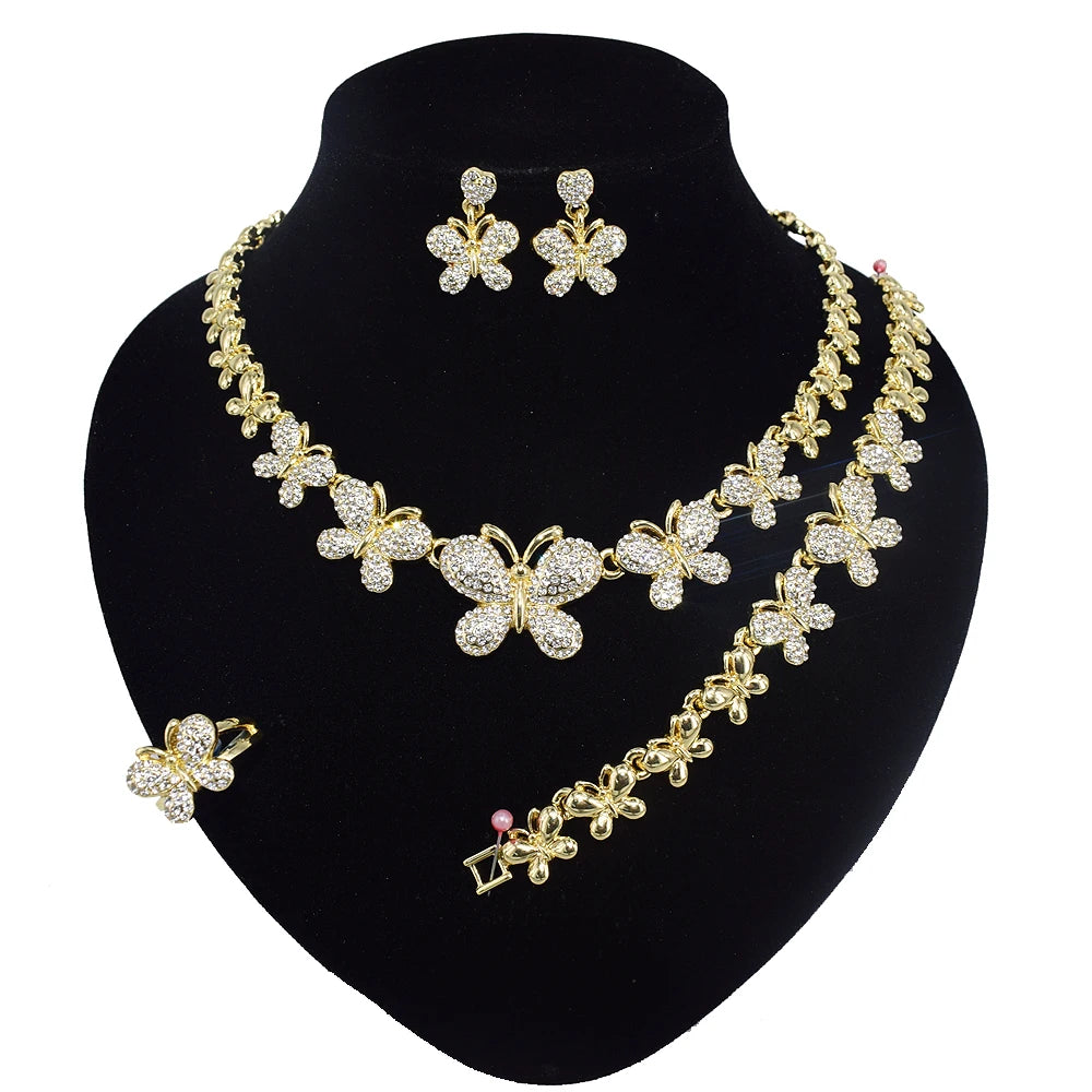 Elephant Gold Plated Jewelry Set for Women