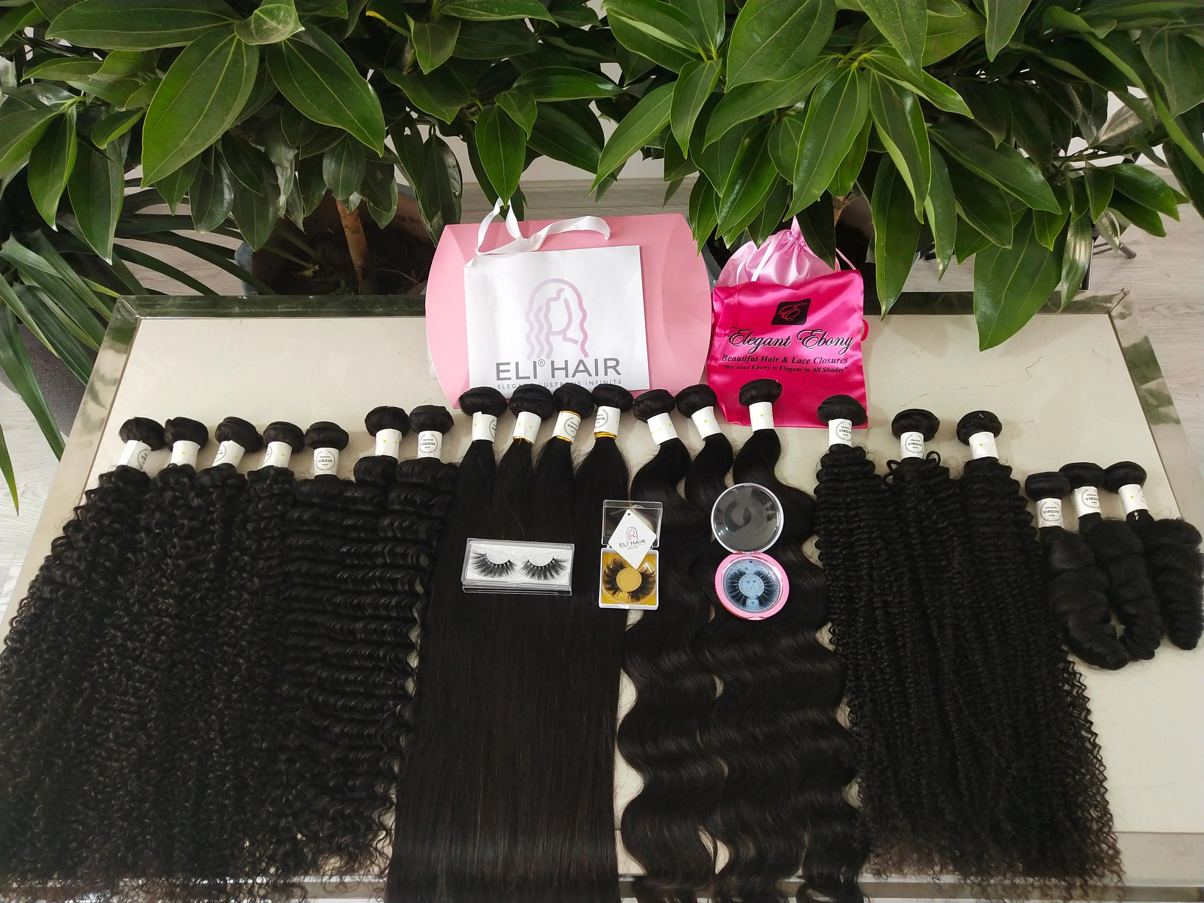 Natural Unprocessed Virgin Human Hair Bone Straight Nature Color Machine Double Genius Weft Bundles