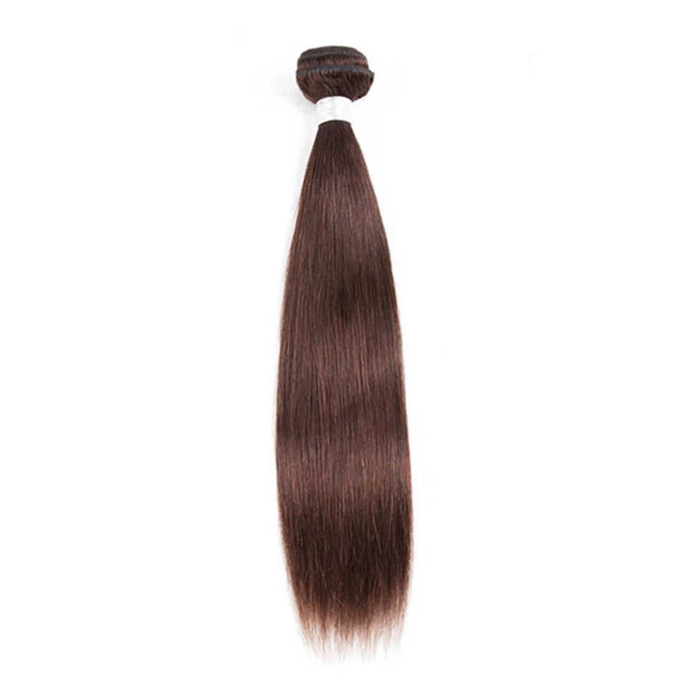Brazilian Human Hair Weave Bundles Brown Straight Colored Human Hair Bundles Remy Burgundy Red Human Hair Extensions