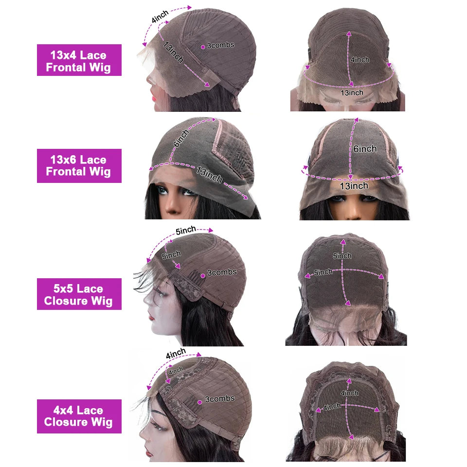 Transparent Kinky Straight 13x6 Lace Frontal Wigs Yaki Straight Human Hair Wig Pre Plucked Remy Lace Closure Wig 250 Density