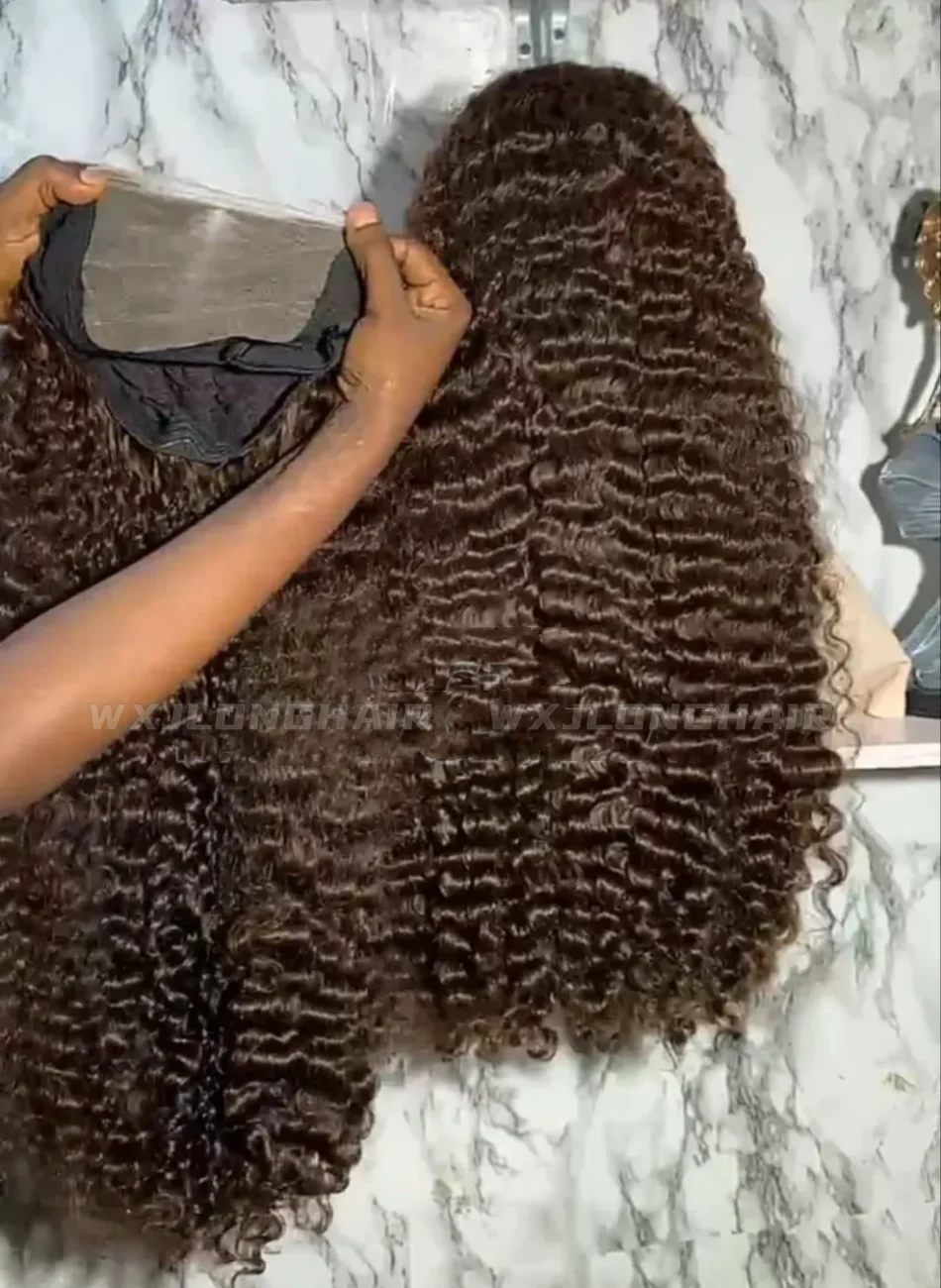 Human 13x4 Full Lace Full Front Wigs Human Hair hd Lace Frontal Raw Burmese Curly Hair Wigs