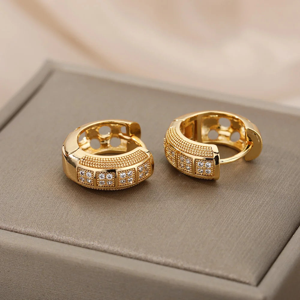 Cubic Zirconia Hoops for Women  Trend Jewelry