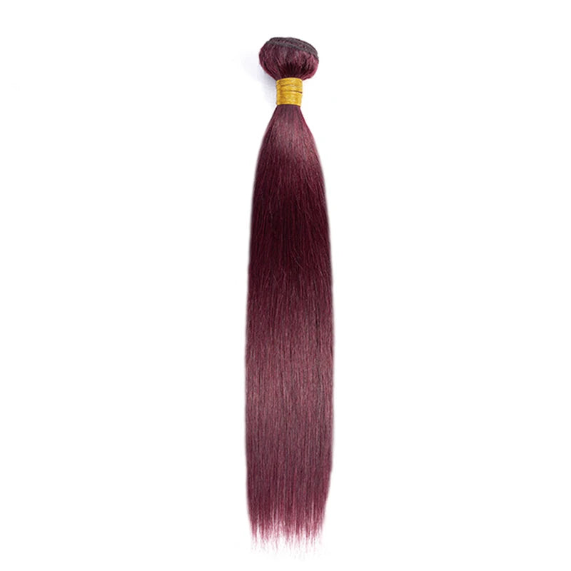 Brazilian Human Hair Weave Bundles Brown Straight Colored Human Hair Bundles Remy Burgundy Red Human Hair Extensions